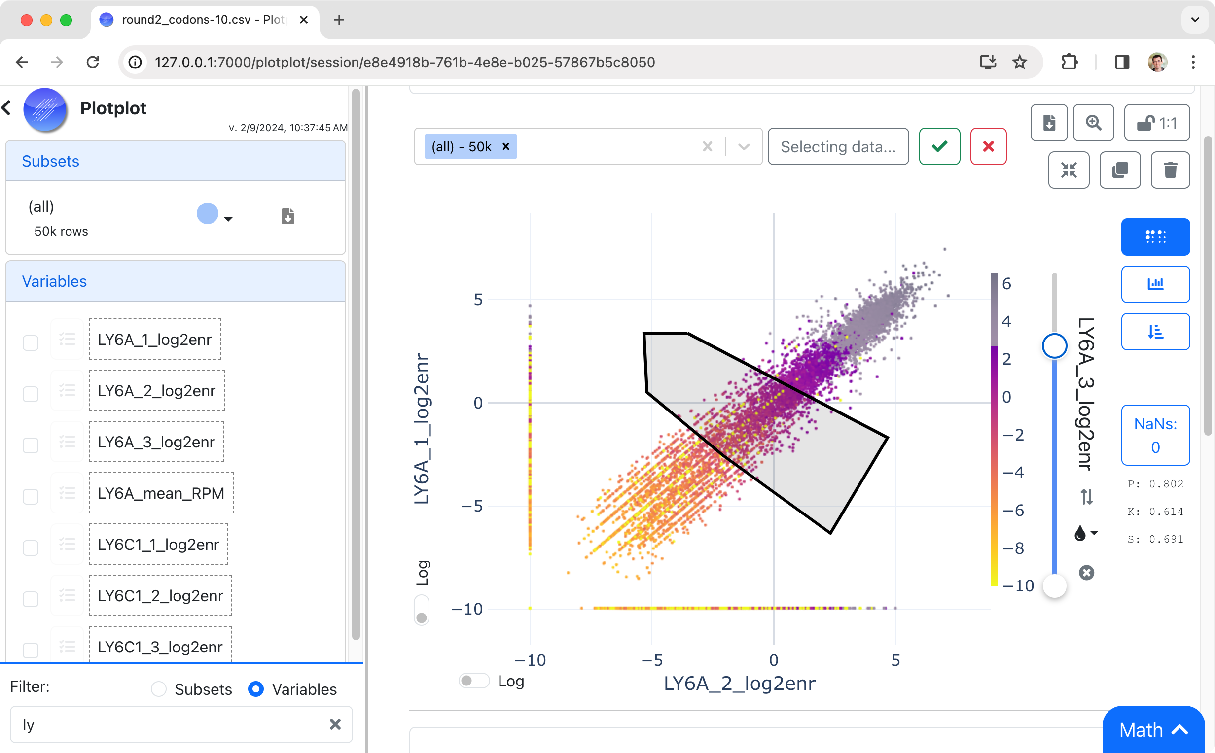 Screenshot of Plotplot